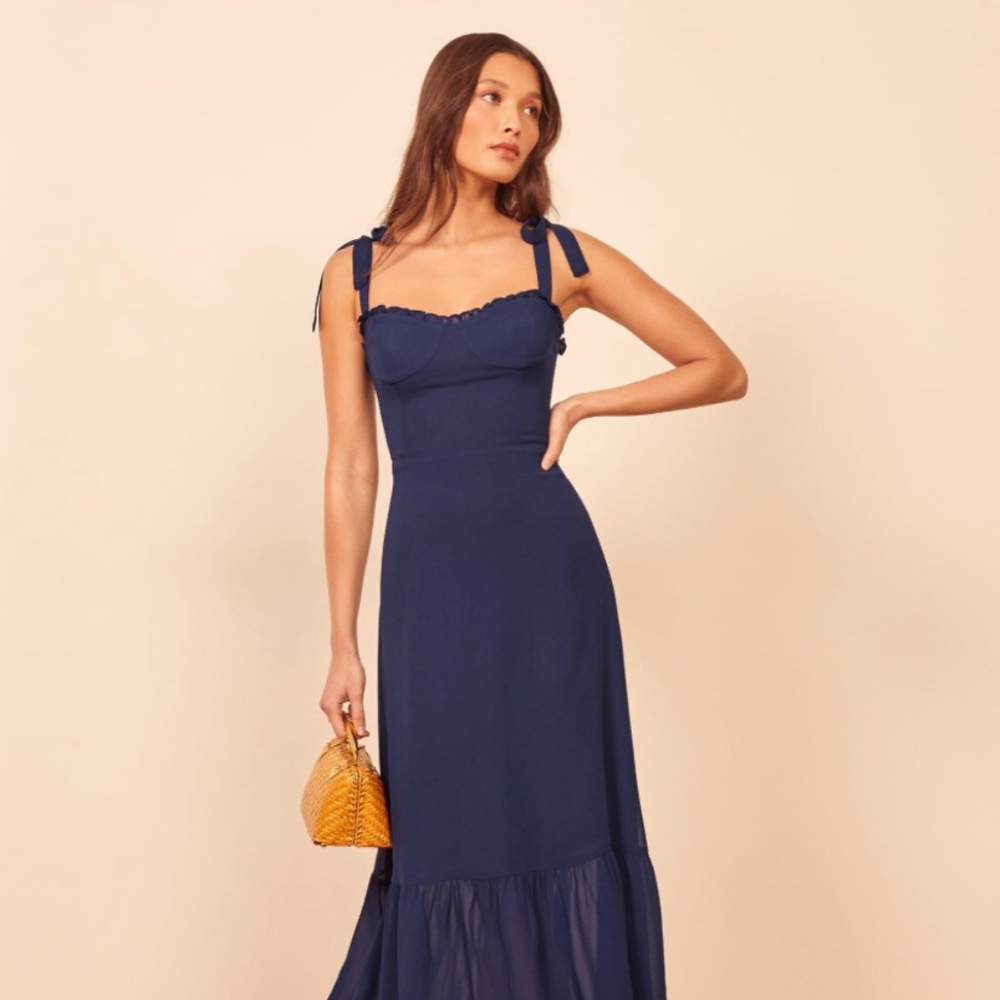 Reformation Nikita Dress - Danube (Royal Blue)